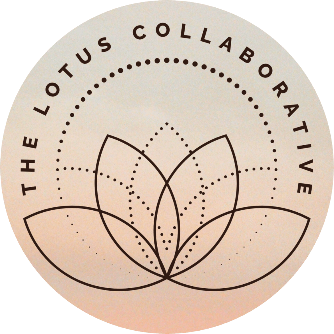 Circular logo with a lotus flower design and the text 'THE LOTUS COLLABORATIVE' around the top edge.