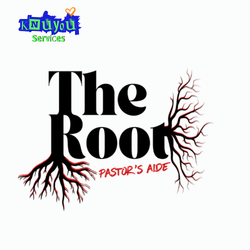 Text reads 'The Root' with tree roots extending from the letters, and 'Pastor's Aide' below in red. Logo in top left.