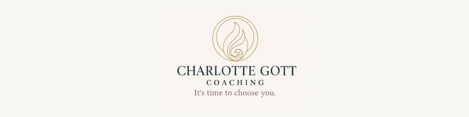 Charlotte Gott Coaching logo with text and a circular emblem, on a white background.