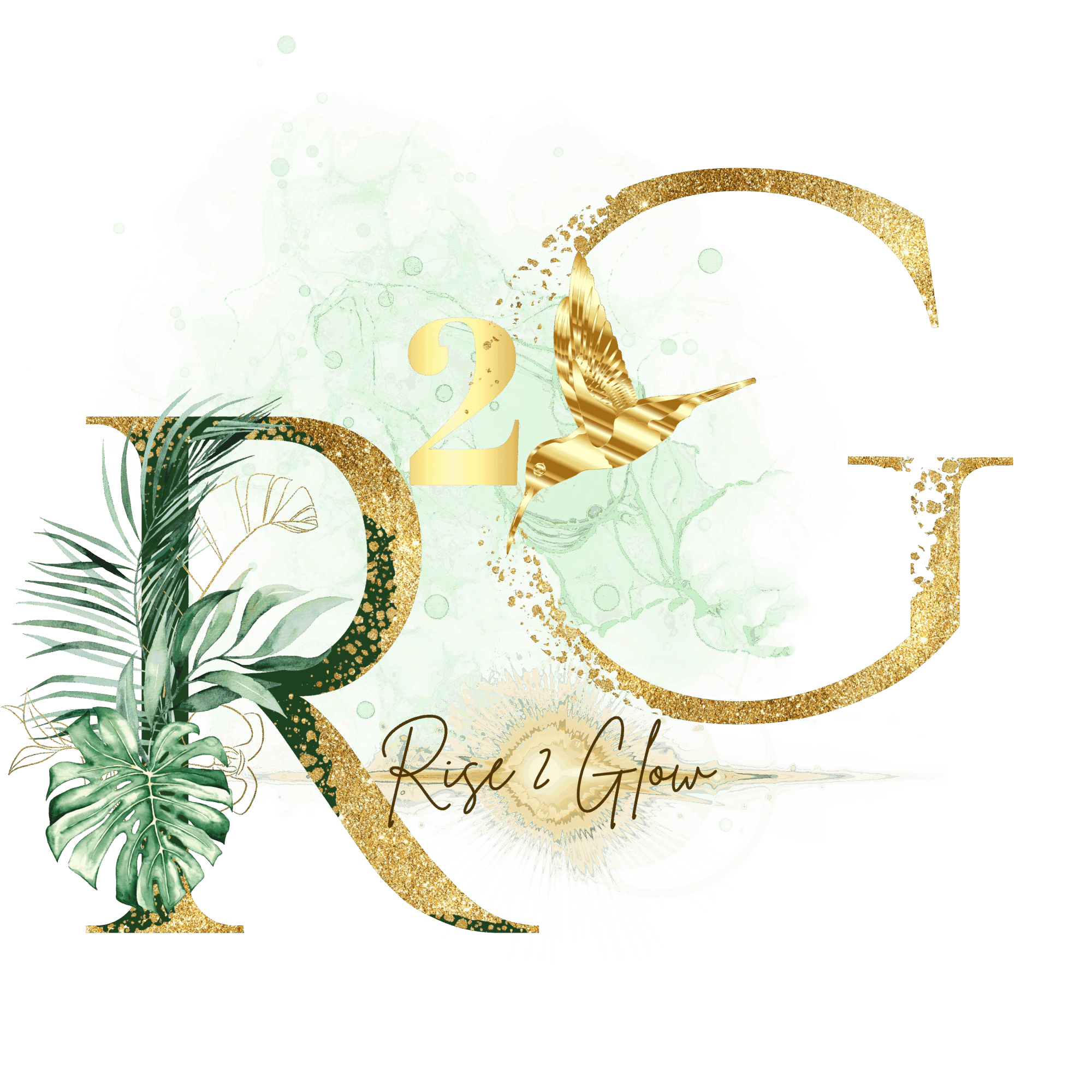 Design with gold letters, a hummingbird, and tropical leaves on a black background, celebrating New Year 2023.